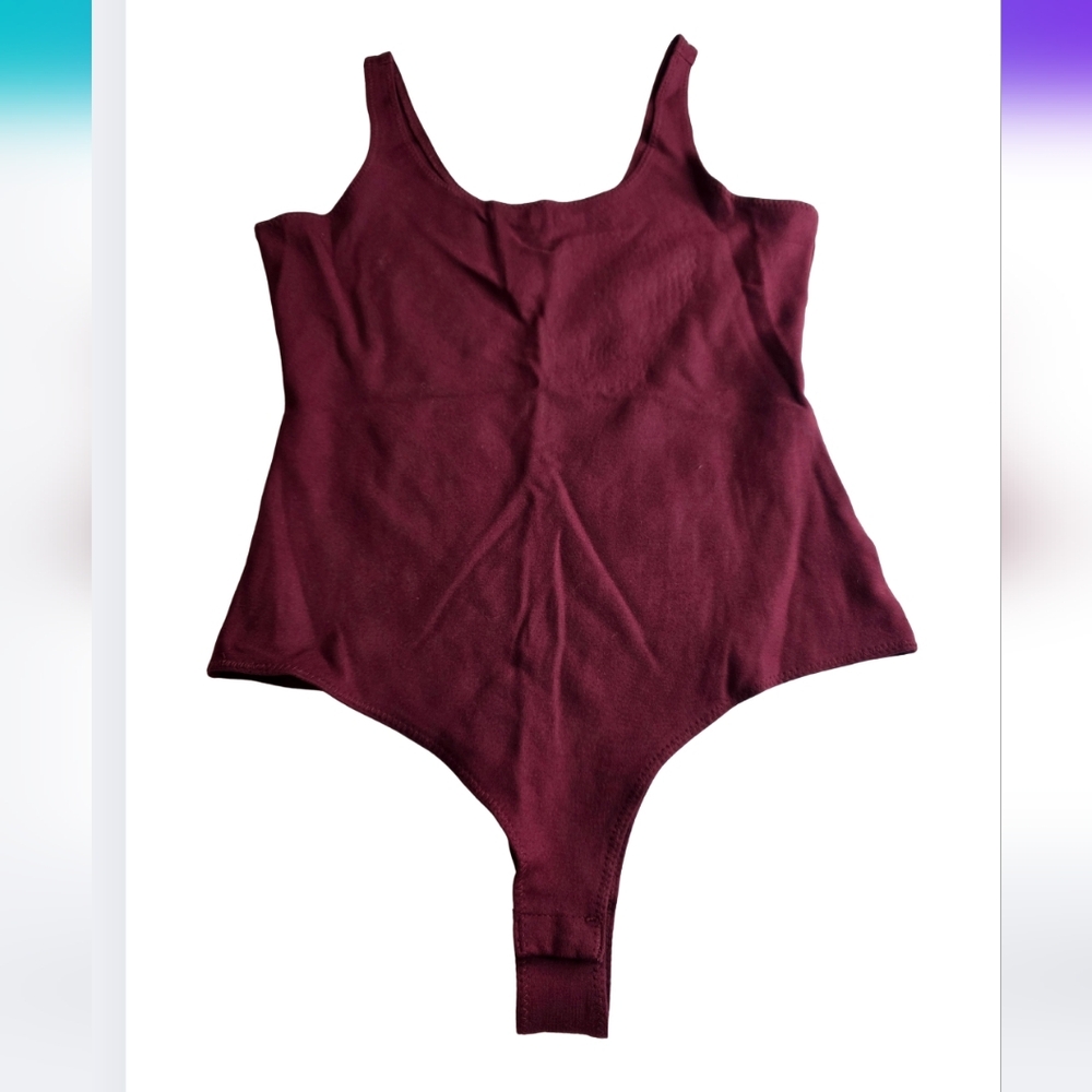 Stella Luce M Maroon Bodysuit NWOT 2834-H